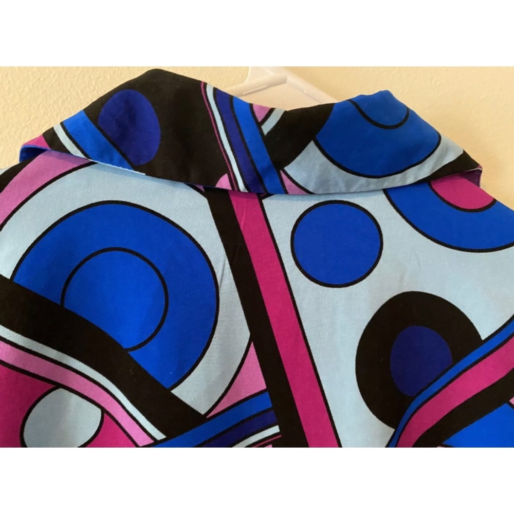 Marlon Blouse Blazer Serpent Pattern Geometric Ps… - image 4